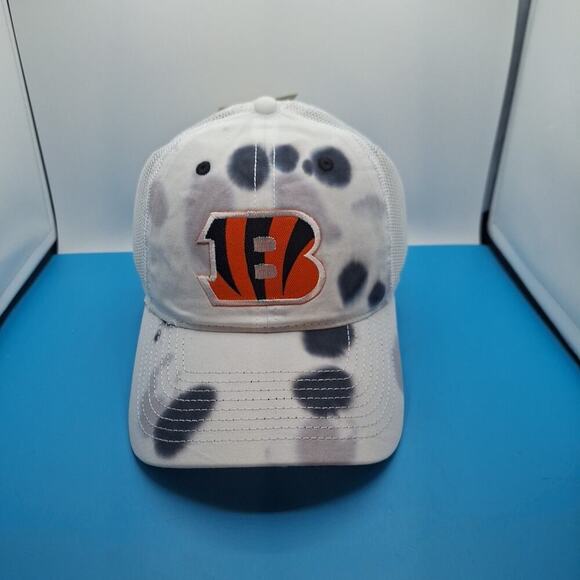 Cincinnati Bengals Tie Dye Trucker Snapback Patch Hat Cap NFL The Game Cotton - Picture 1 of 7